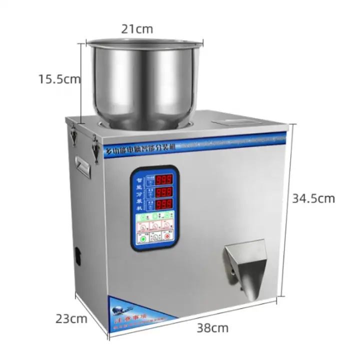 99g/200g/500g Automatic Weighing Granule Grain Nuts Beans Powder Intelligent Packing Machine Powder Filling Machine