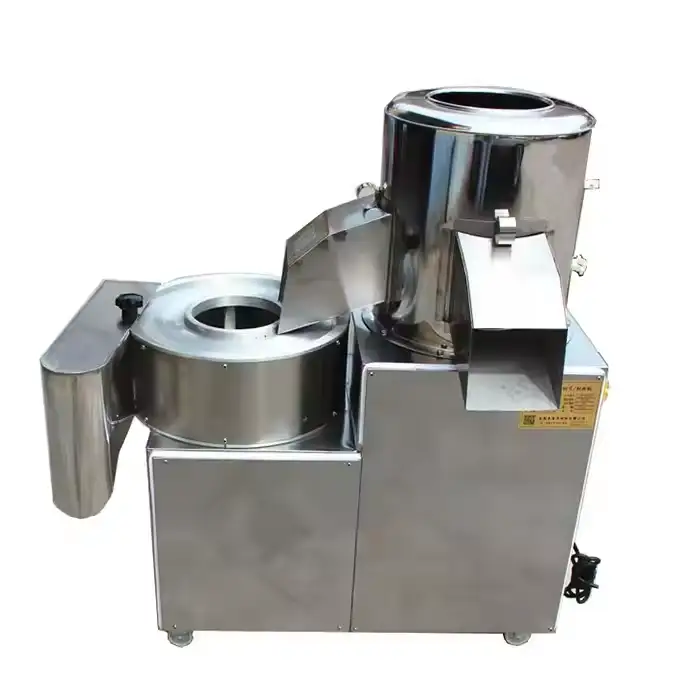 100kg Commercial Potato Peeling Cutting Machine French Fries Cutter Potato Chips Slicer