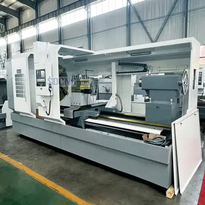 Heavy Duty Horizontal CNC Lathe Machine CK61125*4000 New Condition Flat Bed