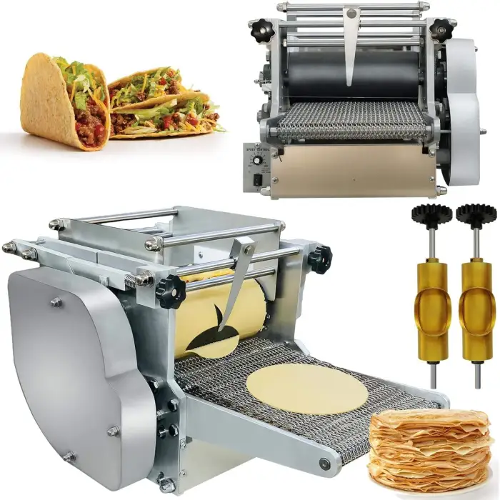 Wholesale Automatic Pita Bread Flour Tortilla Taco Roti Chapati Making Machine Chapatti Press Sheet Machine Electric