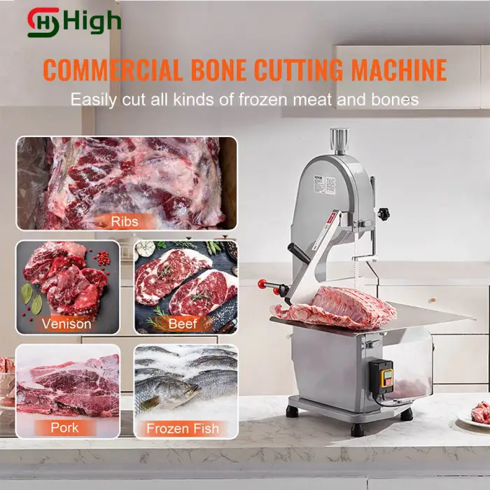 Stainless Steel Commercial Frozen Meat Fish Chicken Meat Bone Cutting Machine Beef Cutter Machine