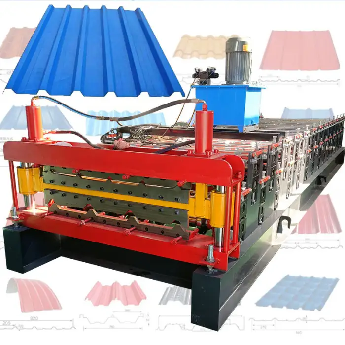 Double Layer Roll Forming Machine Corrugated Roof Sheet Making Machine Metal Roof Tile Making Machine with Cnc