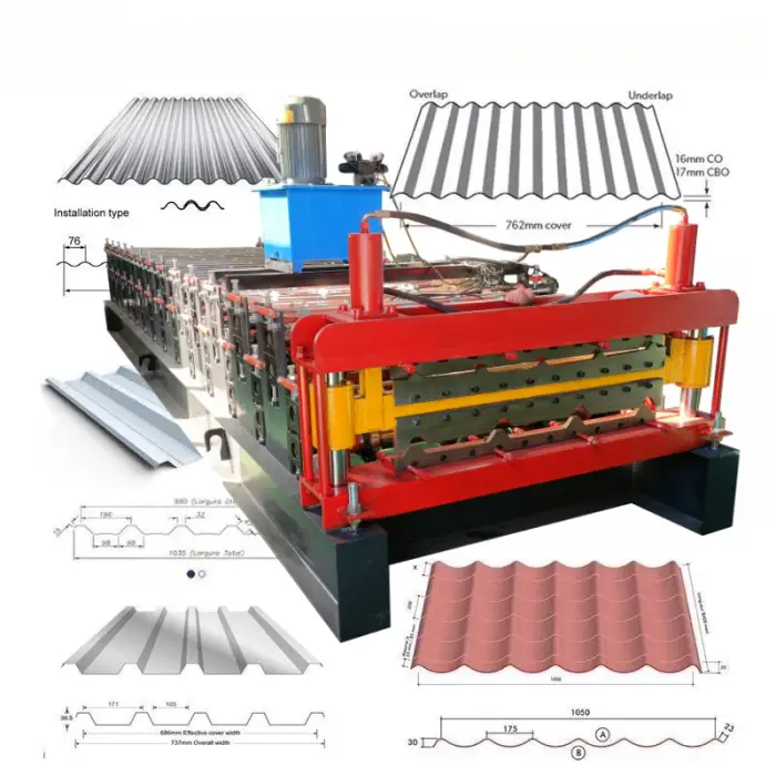 Double Layer Roll Forming Machine Corrugated Roof Sheet Making Machine Metal Roof Tile Making Machine with Cnc