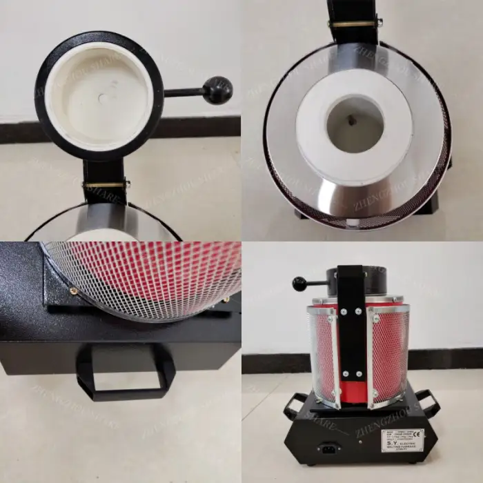 Automatic Digital 1kg 2kg 3kg Electric Melting Furnace Melting Furnace Melting Furnaces Iron Tin Silver Copper Aluminium Gold