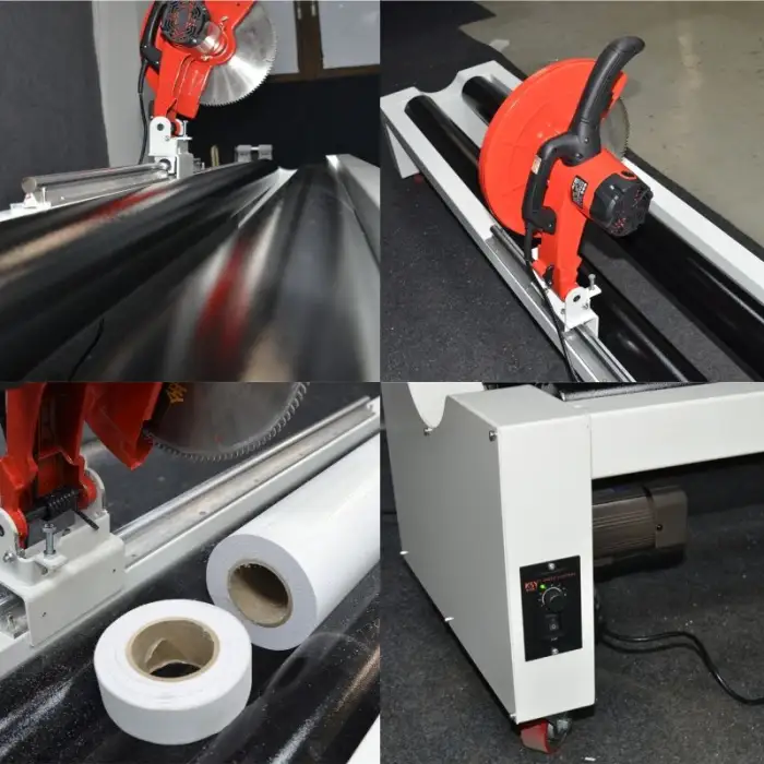 Semi-Automatic Gridding Cloth Coil Slitting Machine Roll to Sheet Cutting Machine Roll Cutting Machine