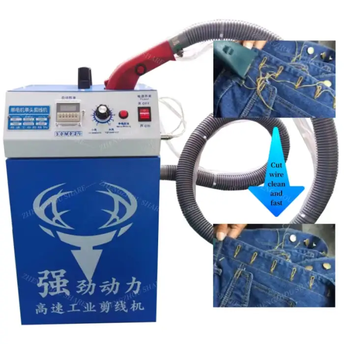 Double Head Thread Trimming Machine Automatic Thread Sucking Cleaning Machine for Wire Cutter