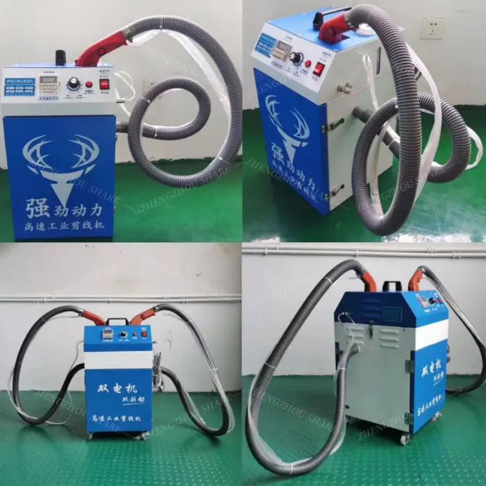 Double Head Thread Trimming Machine Automatic Thread Sucking Cleaning Machine for Wire Cutter