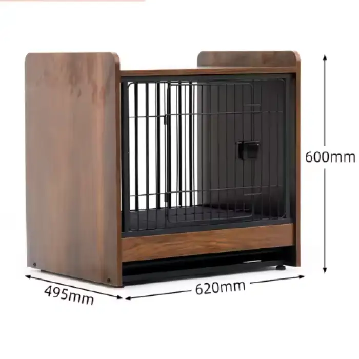 Wooden Bed Kennel Cat Dog Cage Warm Pet House