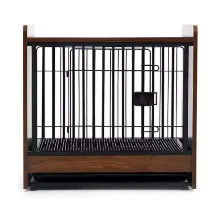 Wooden Bed Kennel Cat Dog Cage Warm Pet House