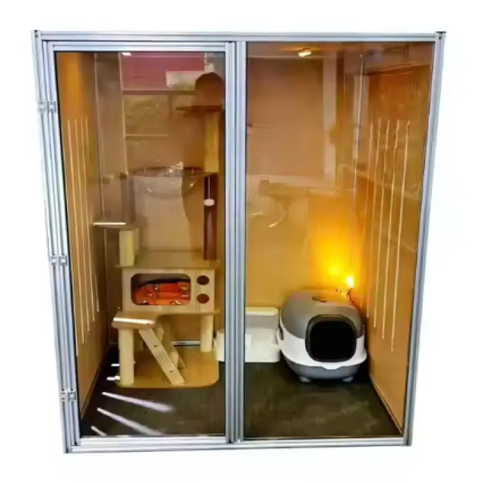 Large DIY Alu Alloy Tube Pet House Cat Toilet Dog Cage Cat Villa Room with T Slot Aluminum Extrusion Profile