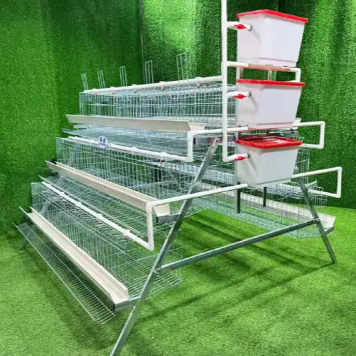 Type Poultry Farming Galvanized 3/4 Tiers 96/128 Birds Capacity Battery Egg Layer Chicken Hen Cage