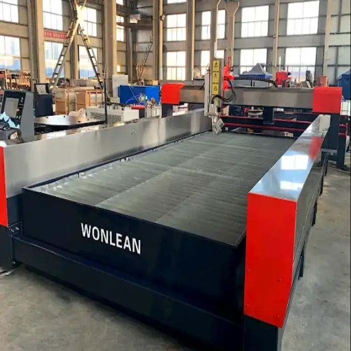 WONLEAN Waterjet Cutter Cnc 5 Axis 3d Water Jet Stone Cutting Machine