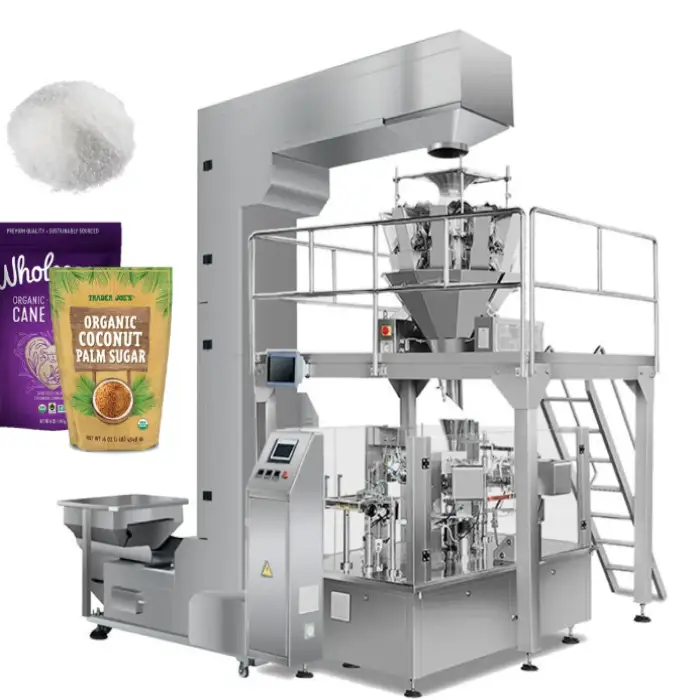 Manufacturer Automatic Premade Zipper Salt Coffee Rice Snacks Chips Sugar Tea Spout Pouch Bag Doypack Packaging Sealing Machine