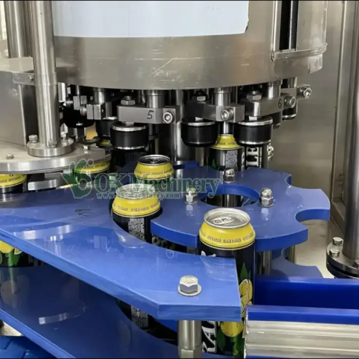 Aluminum Tin Can Beverage Canning Sealing Production Line / Beer Small Carbonated Drink Filling Machine