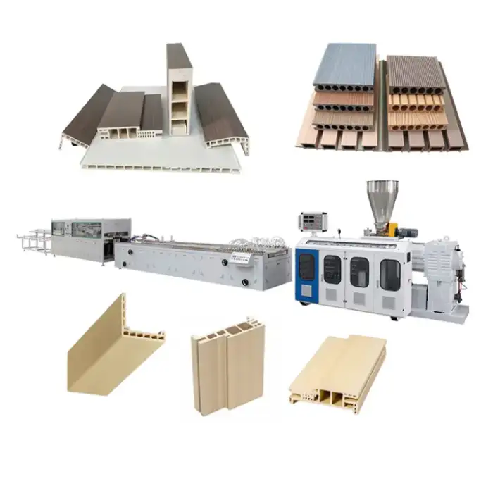 Wood Plastic Composite WPC PVC Hollow Door Panel Making Machine/WPC Door Frame Profile Extrusion Production Line