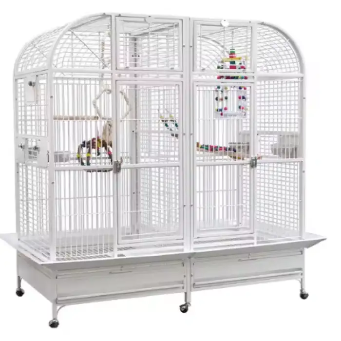 XL Size Breed Birds Villa Decorative Birds Viewing Cage Arc Shape Removable Indoor Large Pet Birds House