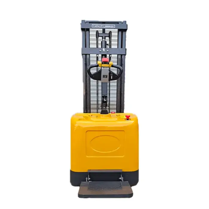 Reach 2 Ton Electric Stacker Industrial Automatic Machine New Motor Gear Retail Machinery Repair Shops With CE