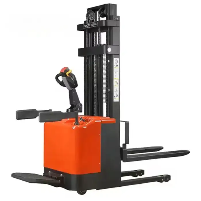 Reach 2 Ton Electric Stacker Industrial Automatic Machine New Motor Gear Retail Machinery Repair Shops With CE