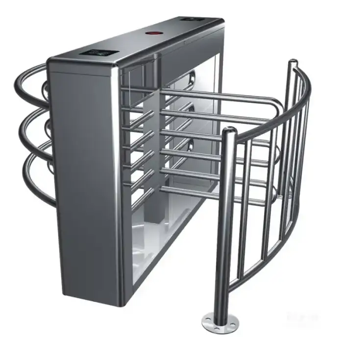 304 Stainless Steel Semi-height Turnstile Gate with Pedestrian Control System for Sports Venues, Hospitals and Automatic Gates.