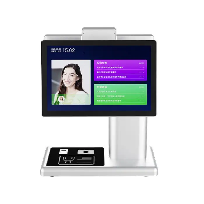 HD Screen Security Visitor Management Dynamic Face Recognition System Company Access Control Equipment