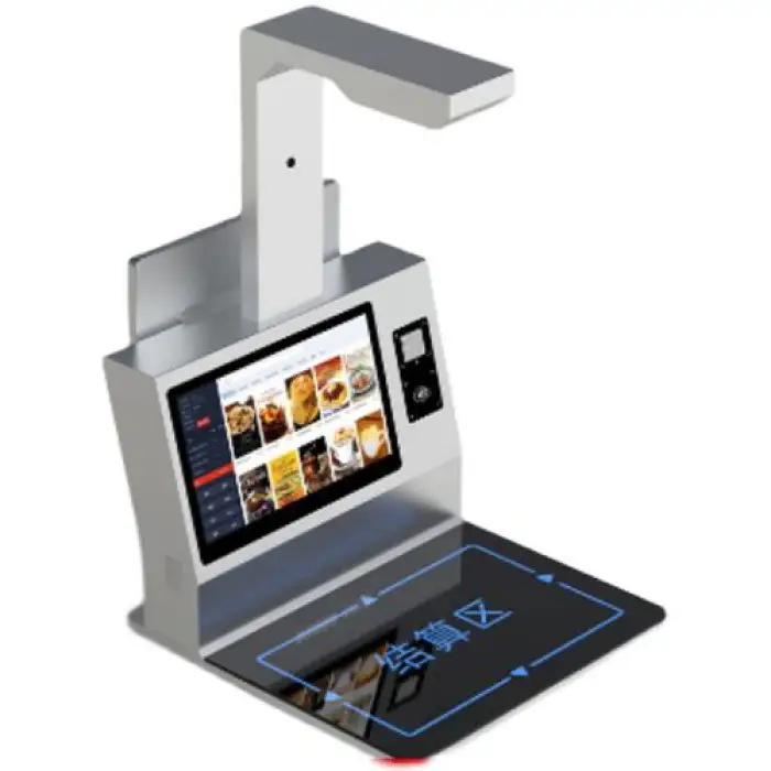 Smart Restaurant AI Self-service Checkout Counter, Dish Image AI Recognition, 13.3-15.6 Dual Screen LCD Display