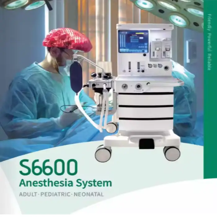 S6600 Electric Anaesthesia Machine with Workstation Table Medical Superstar Instruments