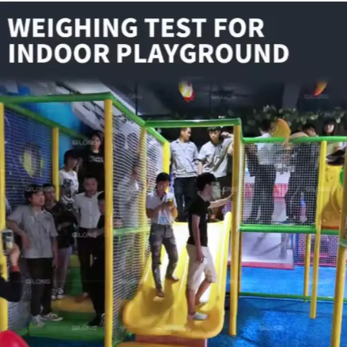 QILONG Indoor Amusement and Trampoline Park Equipment Tailored Kids Playgrounds with Slides