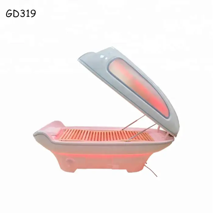 Far Infrared Sauna Spa Capsule/LED Light Therapy Bed for Full Body Steam