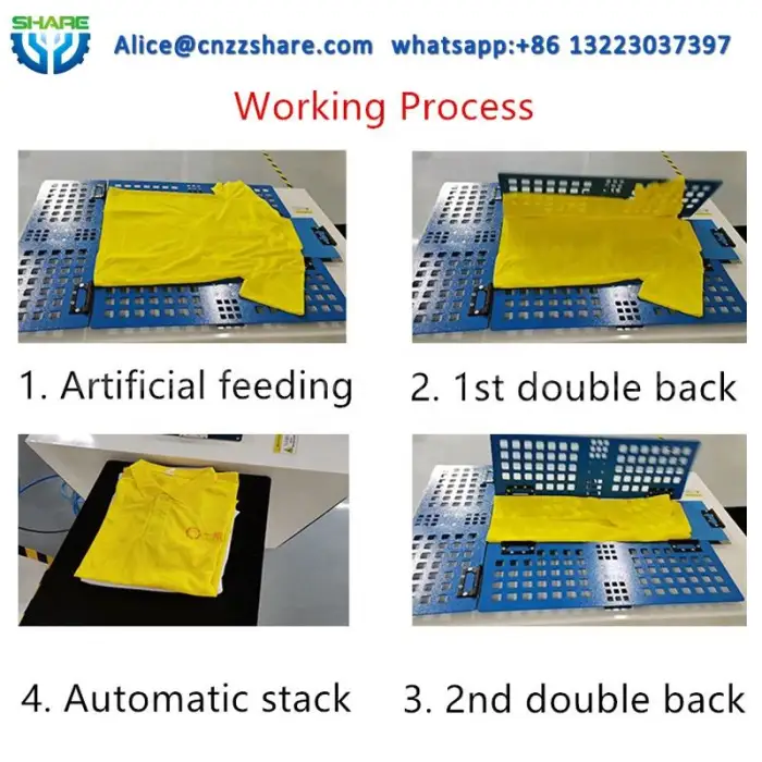 Automation Industrial Clothes Folding Packing Machine Cloth Folder Board