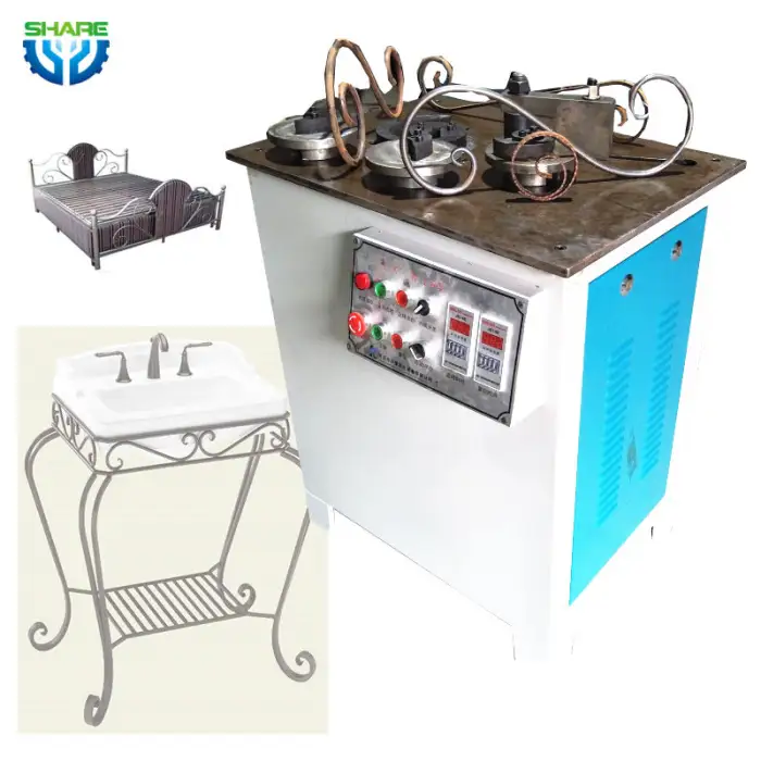 Automation Wire Wrought Iron Bending Embossing Machine