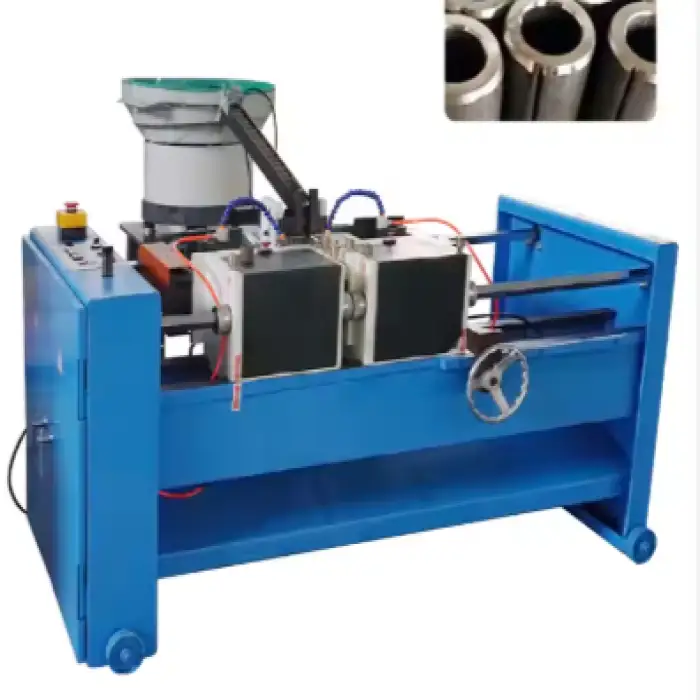 Automatic Feeding Double End Metal Pipe Edge Chamfering Machine