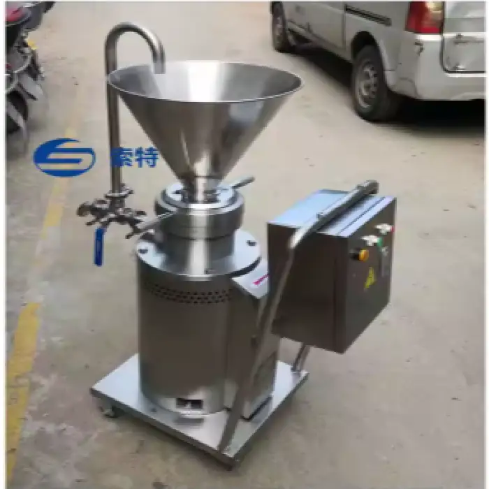 Industrial Vertical Split Colloid Mill New Condition Nut Butter Making Machine Almond Peanut Butter Gear Snack Processing