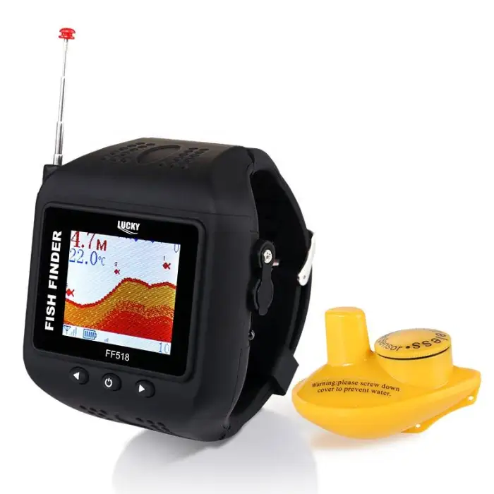 Lucky FF518 RU Watch Type Sonar Fish Finder Version Sonar Wireless