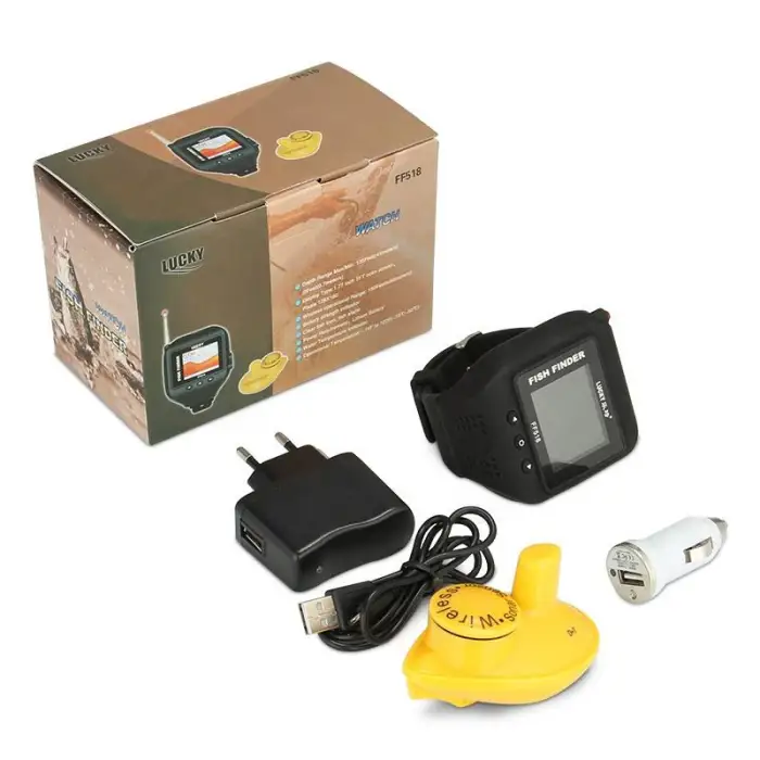 Lucky FF518 RU Watch Type Sonar Fish Finder Version Sonar Wireless