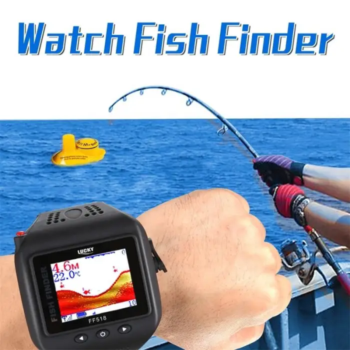 Lucky FF518 RU Watch Type Sonar Fish Finder Version Sonar Wireless