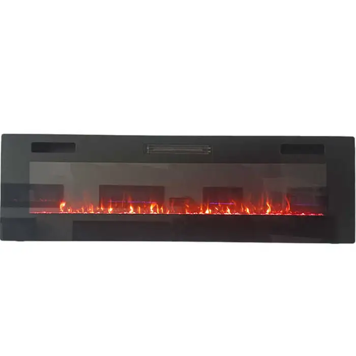 Modern 3-Sided Electric Fireplaces for Household & Hotels 40 50 60 72 80 90 100 Inch Furniture Wall Recessed