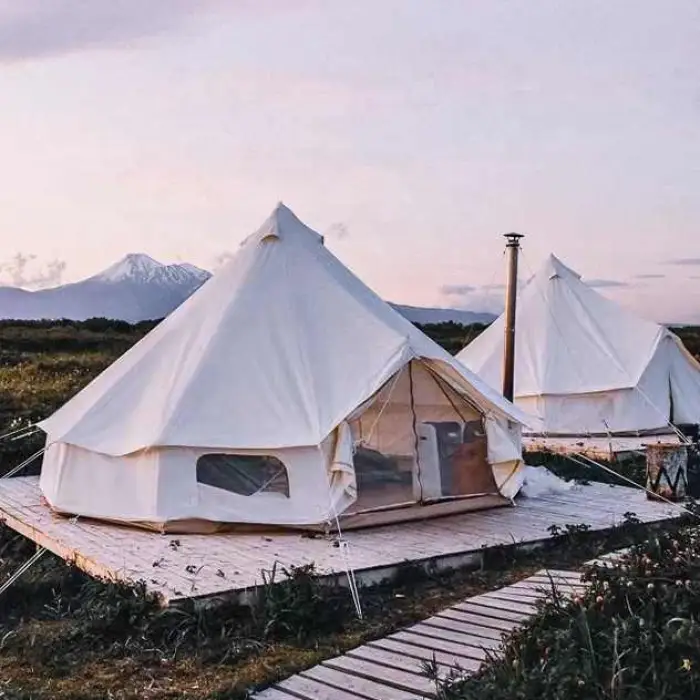 LUXO Outdoor 3M 4M 5M 6M 900D Oxford 280g Cotton Luxury Glamping Canvas Safari Yurt Bell Tent