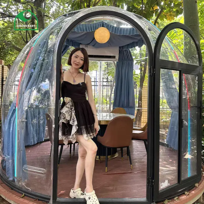 Sound Baby Outdoor Bubble House Camping Geodesic Dome Transparent PC Tent