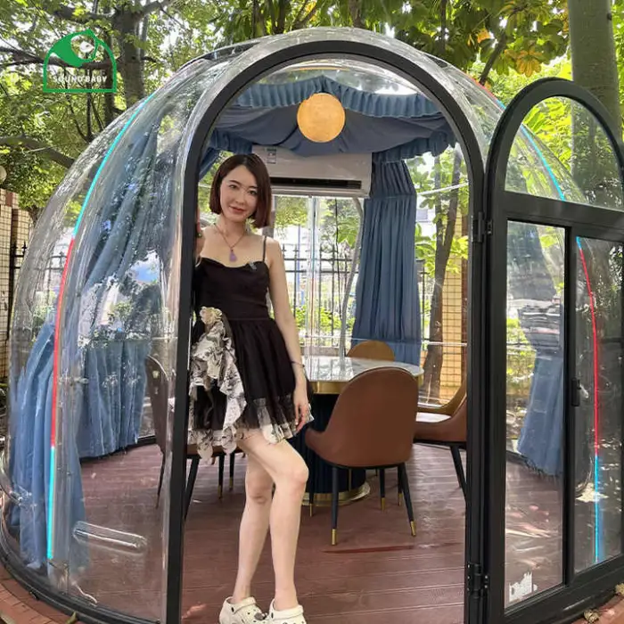 Sound Baby Outdoor Bubble House Camping Geodesic Dome Transparent PC Tent
