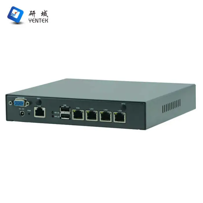 Enterprise Firewall Intel Celeron J4125 J1900 4 RJ45 LAN Wifi Linux Win10 Linux Network Server Pfsense Firewall Mini Pc