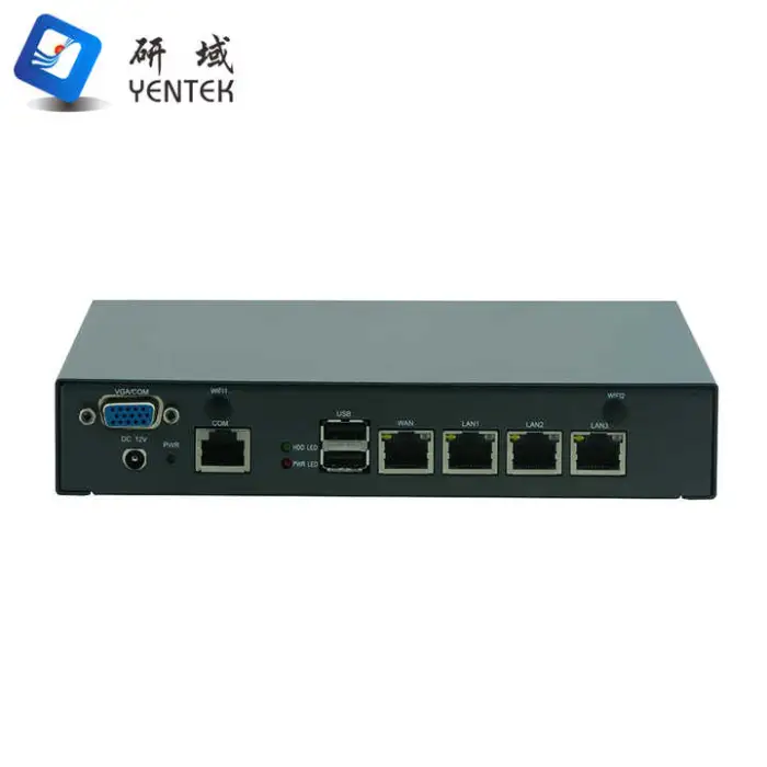 Enterprise Firewall Intel Celeron J4125 J1900 4 RJ45 LAN Wifi Linux Win10 Linux Network Server Pfsense Firewall Mini Pc