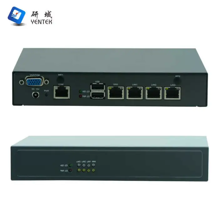 Enterprise Firewall Intel Celeron J4125 J1900 4 RJ45 LAN Wifi Linux Win10 Linux Network Server Pfsense Firewall Mini Pc