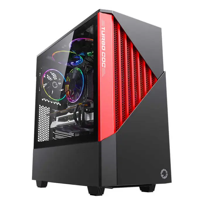 GAMEMAX MID-Tower, Coc Feature Born for Gen12 Intel Cpus, ATX Gaming Computer PC Case