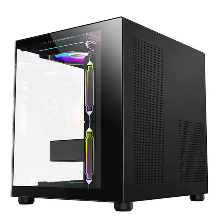 Model   Gaming Computer Case Atx/micro-atx Case Pc Gaming Rgb Fans Computer Cases & Towers Server
