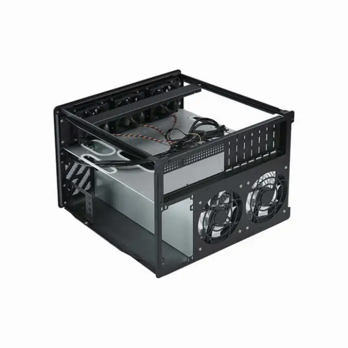 8-drive Nas case with half-height slots to support ATX motherboard -swap storage servers