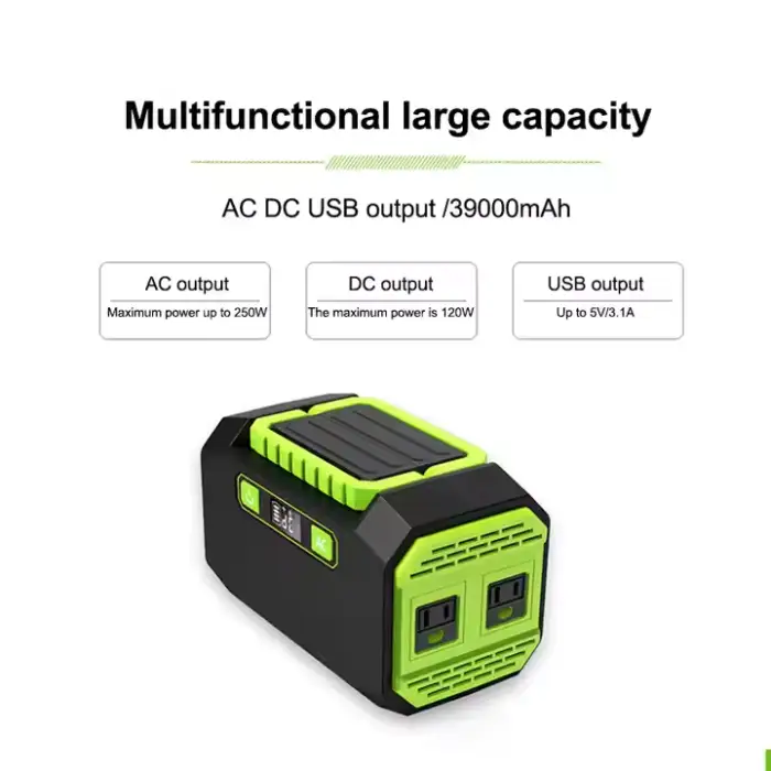 200W Portable Power Station Renewable Energy Solar Generator with Uninterrupted Power Supply Function for Home Use