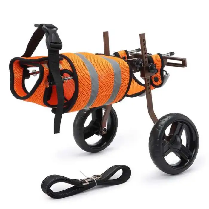 Adjustable 2-Wheel Dog Cart Animal Exercise Wheels for Rehabilitation Pet Car Disability Rear Leg Support for Dog Training