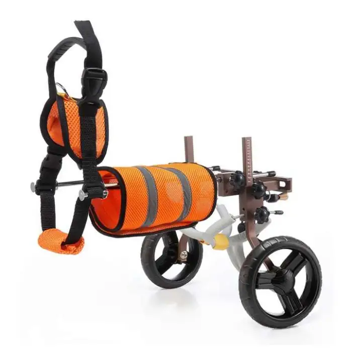 Adjustable 2-Wheel Dog Cart Animal Exercise Wheels for Rehabilitation Pet Car Disability Rear Leg Support for Dog Training
