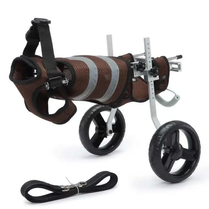 Adjustable 2-Wheel Dog Cart Animal Exercise Wheels for Rehabilitation Pet Car Disability Rear Leg Support for Dog Training