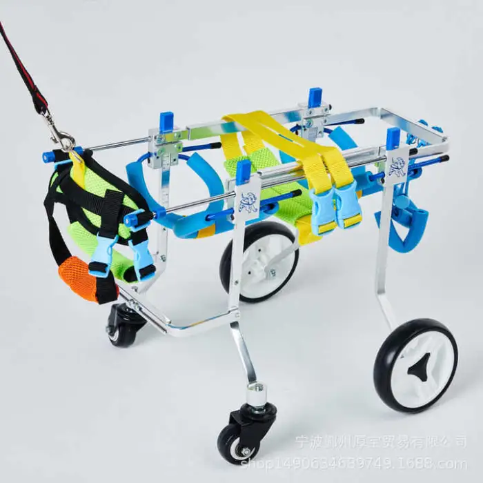 Adjustable Pet Dog Wheelchair for Back Legs Rehabilitation Cat Lightweight Wheelchair for Disabled Dogs Walking Tools
